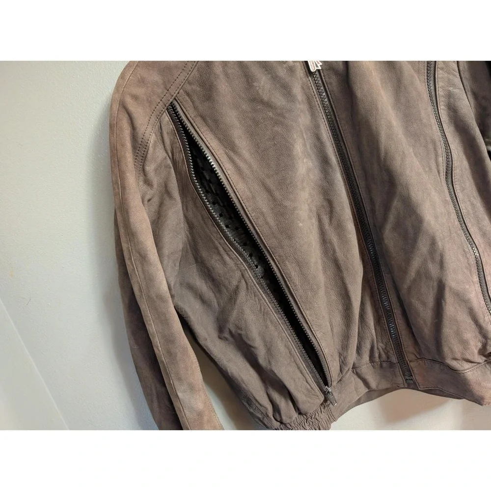Vintage Hein Gericke Leather Jacket Cafe Racer Bomber Coat Mens Size US S EUR 36